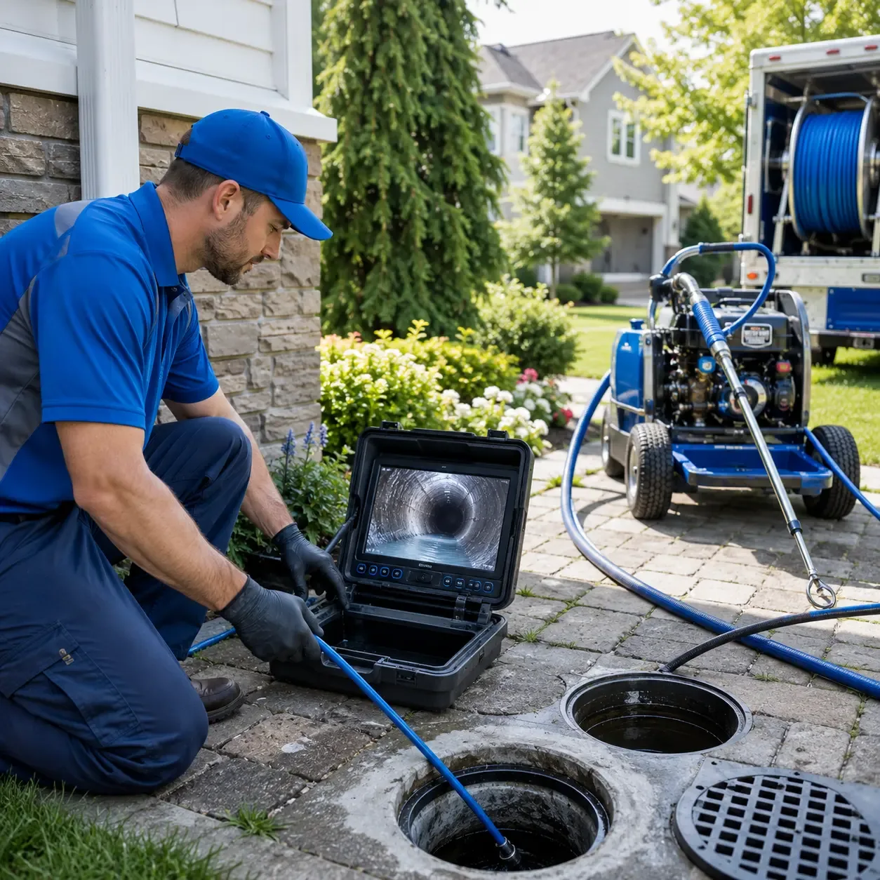 Outdoor drain cleaning professionals serving Sarona, WI